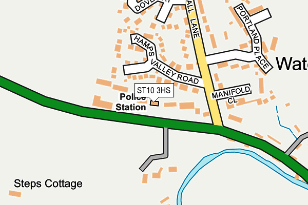 ST10 3HS map - OS OpenMap – Local (Ordnance Survey)