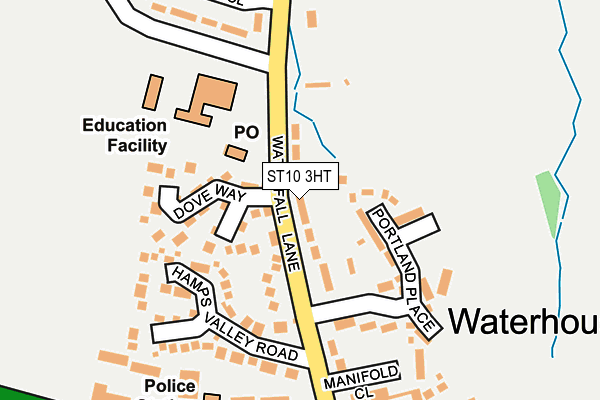 ST10 3HT map - OS OpenMap – Local (Ordnance Survey)