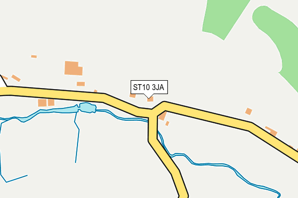 ST10 3JA map - OS OpenMap – Local (Ordnance Survey)