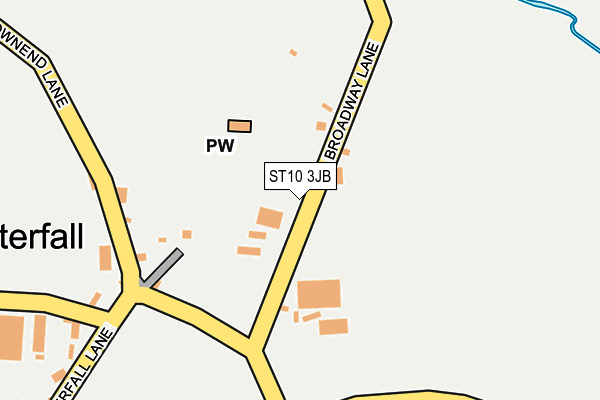 ST10 3JB map - OS OpenMap – Local (Ordnance Survey)
