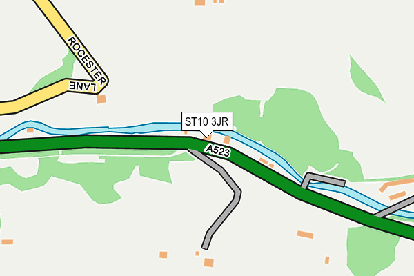 ST10 3JR map - OS OpenMap – Local (Ordnance Survey)