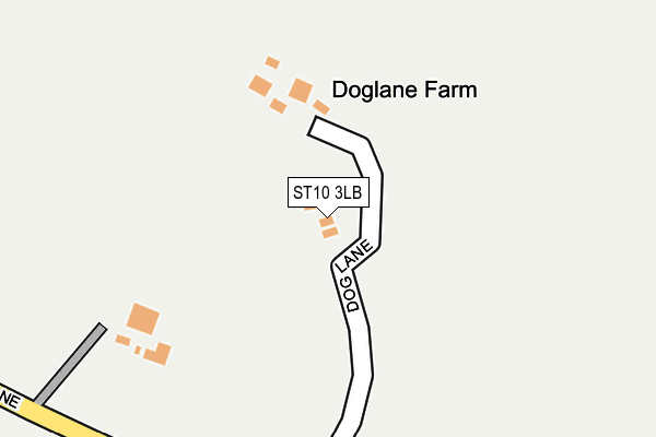 ST10 3LB map - OS OpenMap – Local (Ordnance Survey)