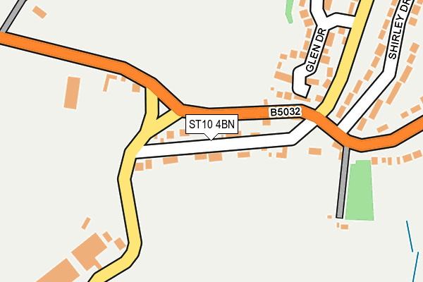 ST10 4BN map - OS OpenMap – Local (Ordnance Survey)