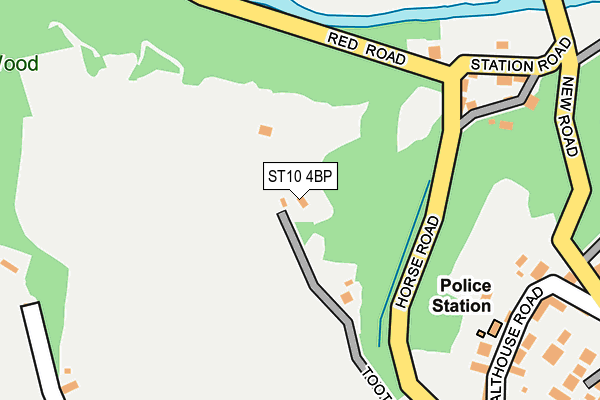 ST10 4BP map - OS OpenMap – Local (Ordnance Survey)