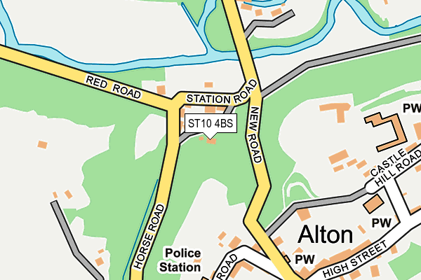 ST10 4BS map - OS OpenMap – Local (Ordnance Survey)