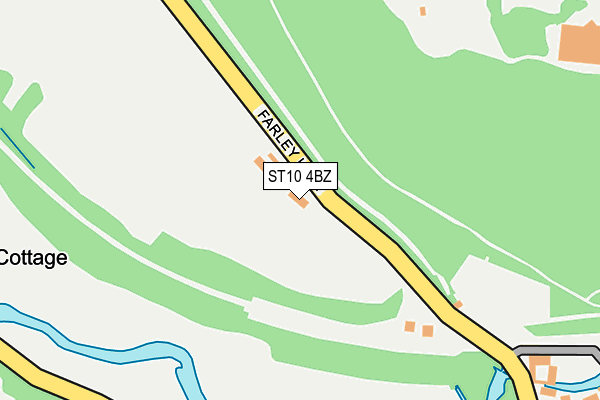 ST10 4BZ map - OS OpenMap – Local (Ordnance Survey)