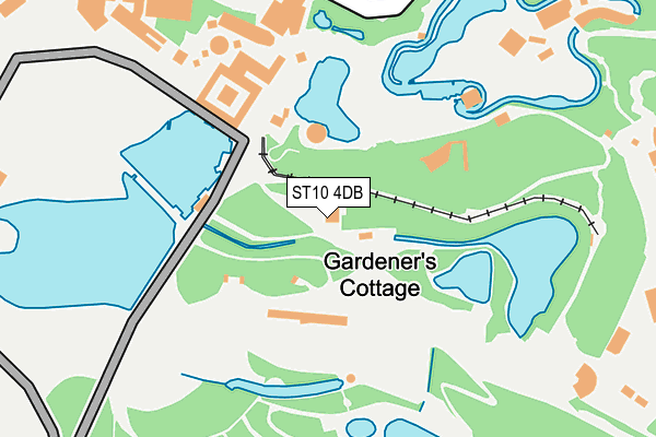 ST10 4DB map - OS OpenMap – Local (Ordnance Survey)