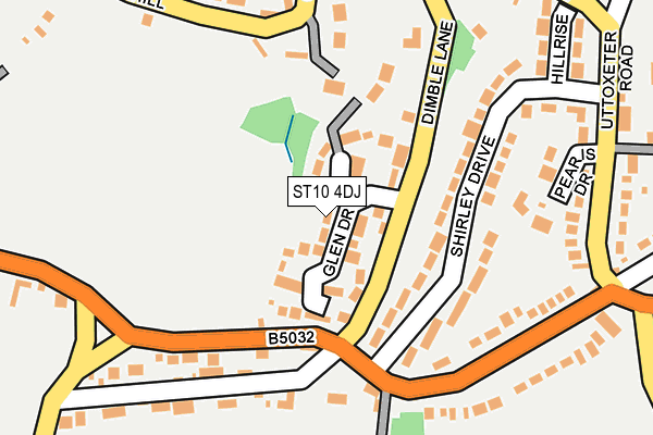 ST10 4DJ map - OS OpenMap – Local (Ordnance Survey)