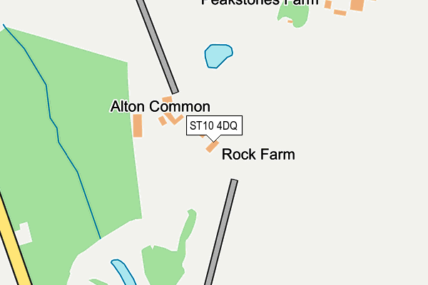 ST10 4DQ map - OS OpenMap – Local (Ordnance Survey)