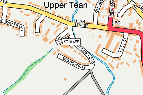 ST10 4EE map - OS OpenMap – Local (Ordnance Survey)