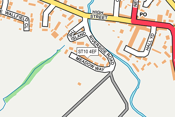 ST10 4EF map - OS OpenMap – Local (Ordnance Survey)