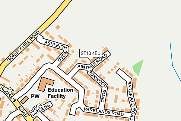ST10 4EU map - OS OpenMap – Local (Ordnance Survey)