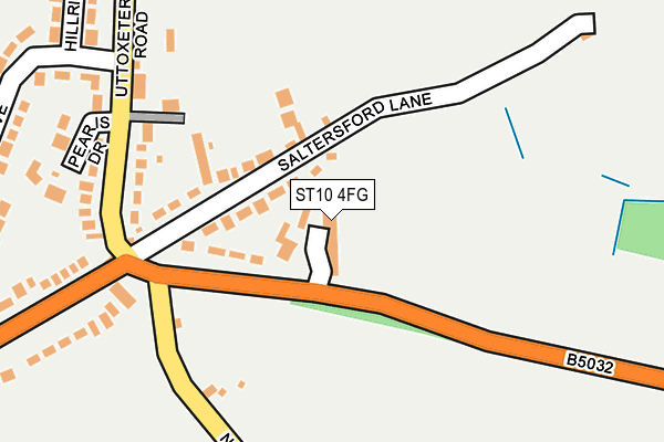 ST10 4FG map - OS OpenMap – Local (Ordnance Survey)
