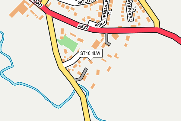 ST10 4LW map - OS OpenMap – Local (Ordnance Survey)