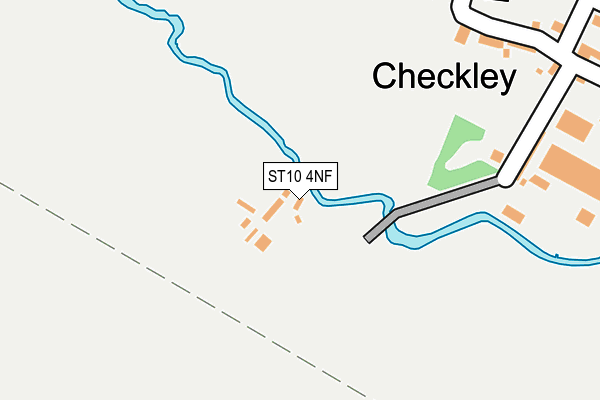 ST10 4NF map - OS OpenMap – Local (Ordnance Survey)