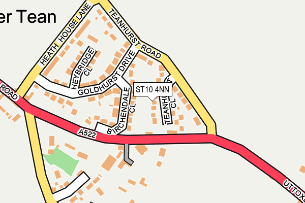 ST10 4NN map - OS OpenMap – Local (Ordnance Survey)