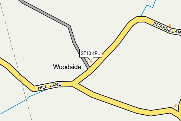 ST10 4PL map - OS OpenMap – Local (Ordnance Survey)