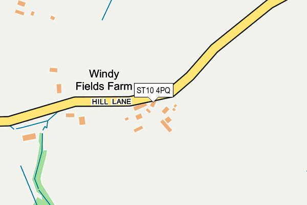 ST10 4PQ map - OS OpenMap – Local (Ordnance Survey)