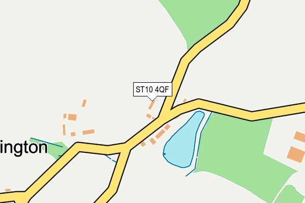 ST10 4QF map - OS OpenMap – Local (Ordnance Survey)