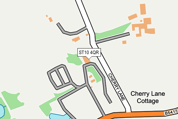 ST10 4QR map - OS OpenMap – Local (Ordnance Survey)