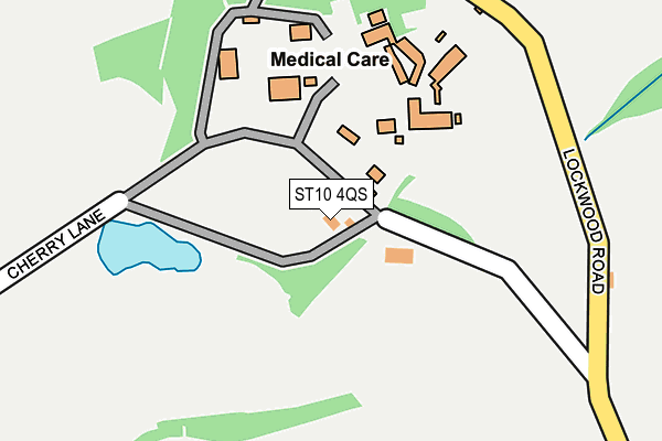 ST10 4QS map - OS OpenMap – Local (Ordnance Survey)