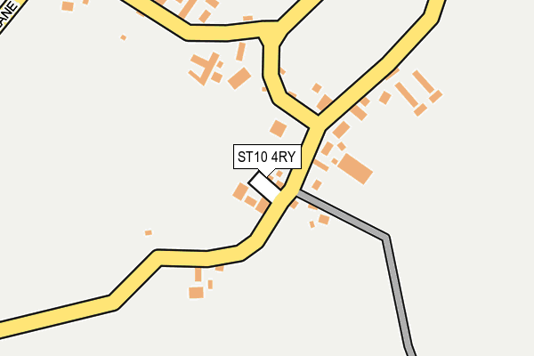 ST10 4RY map - OS OpenMap – Local (Ordnance Survey)