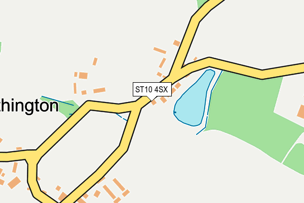 ST10 4SX map - OS OpenMap – Local (Ordnance Survey)