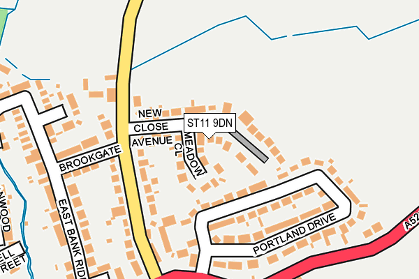 ST11 9DN map - OS OpenMap – Local (Ordnance Survey)