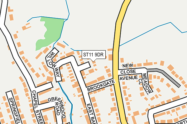 ST11 9DR map - OS OpenMap – Local (Ordnance Survey)