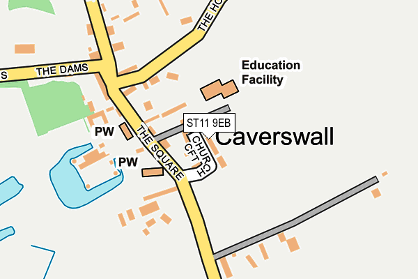 ST11 9EB map - OS OpenMap – Local (Ordnance Survey)