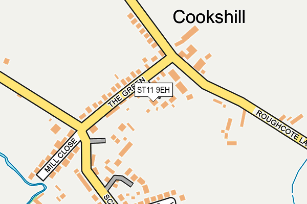 ST11 9EH map - OS OpenMap – Local (Ordnance Survey)