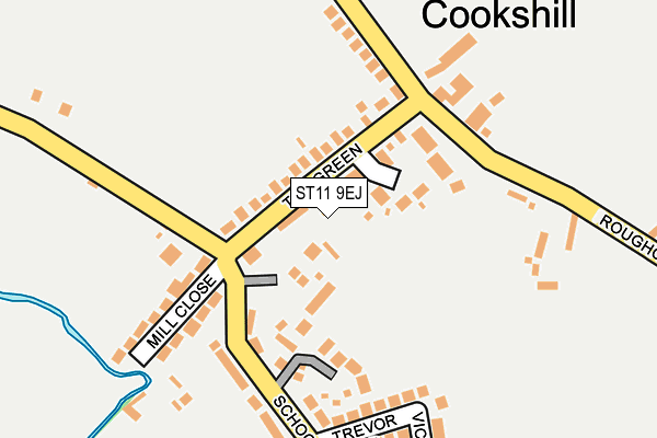 ST11 9EJ map - OS OpenMap – Local (Ordnance Survey)