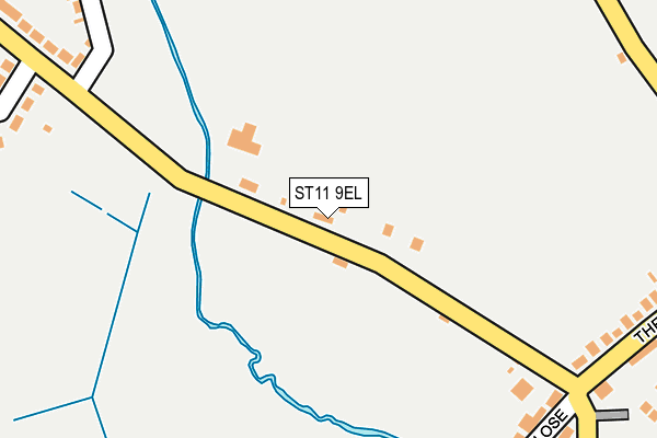 ST11 9EL map - OS OpenMap – Local (Ordnance Survey)