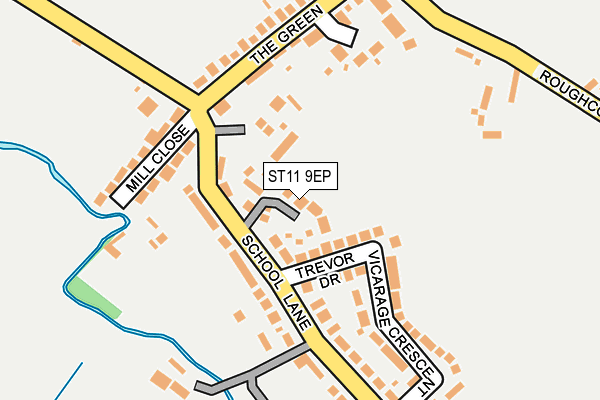 ST11 9EP map - OS OpenMap – Local (Ordnance Survey)
