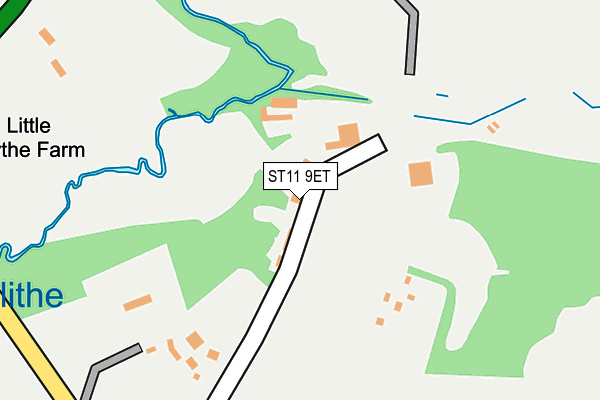 ST11 9ET map - OS OpenMap – Local (Ordnance Survey)