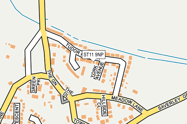 ST11 9NP map - OS OpenMap – Local (Ordnance Survey)