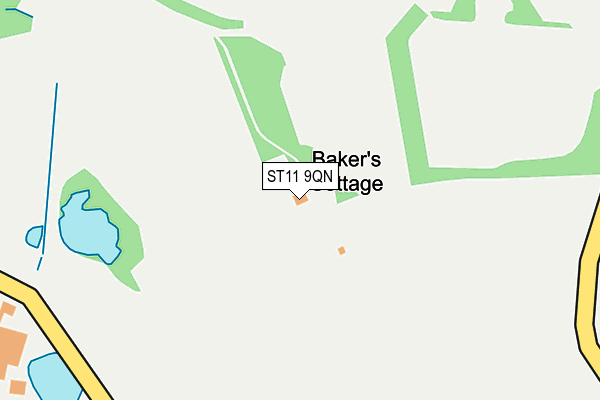 ST11 9QN map - OS OpenMap – Local (Ordnance Survey)