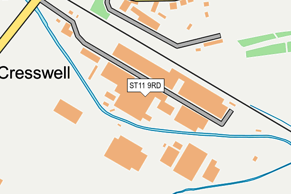 ST11 9RD map - OS OpenMap – Local (Ordnance Survey)