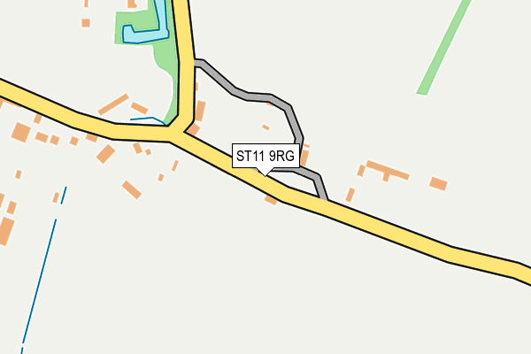 ST11 9RG map - OS OpenMap – Local (Ordnance Survey)