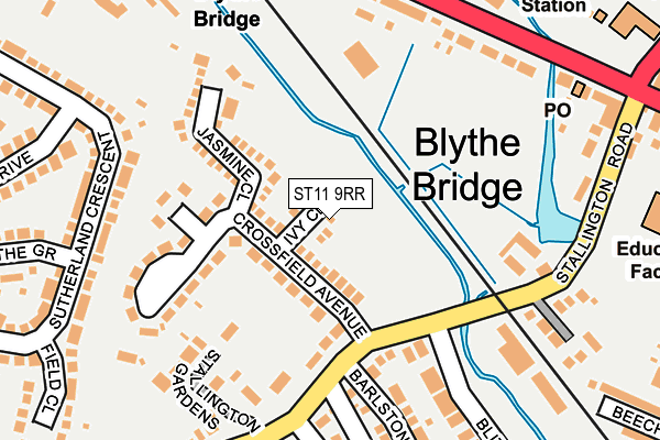 ST11 9RR map - OS OpenMap – Local (Ordnance Survey)