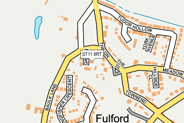 ST11 9RT map - OS OpenMap – Local (Ordnance Survey)