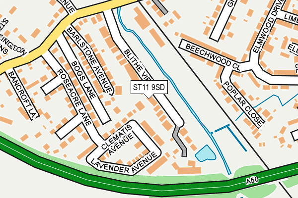 ST11 9SD maps, stats, and open data