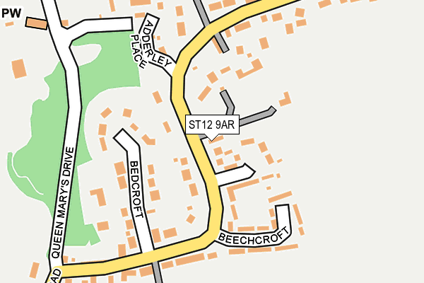 Map of PENKHULL (HOLDINGS) LIMITED at local scale