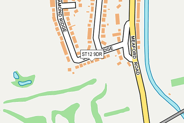 ST12 9DR map - OS OpenMap – Local (Ordnance Survey)
