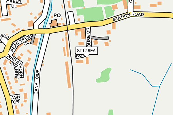 ST12 9EA map - OS OpenMap – Local (Ordnance Survey)