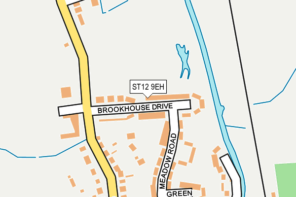 ST12 9EH map - OS OpenMap – Local (Ordnance Survey)