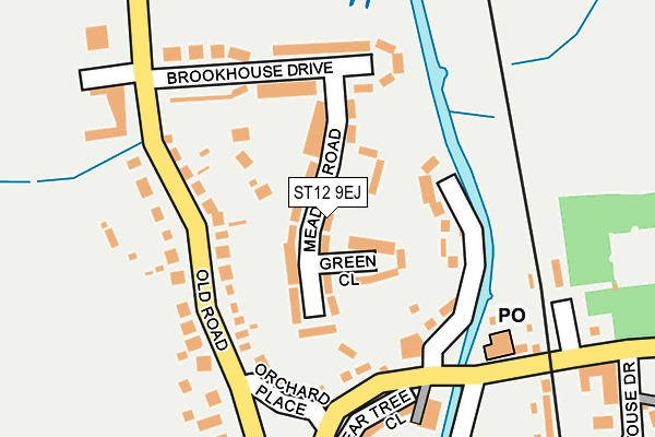 ST12 9EJ map - OS OpenMap – Local (Ordnance Survey)