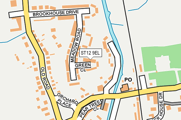 ST12 9EL map - OS OpenMap – Local (Ordnance Survey)