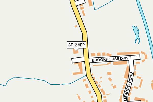 ST12 9EP map - OS OpenMap – Local (Ordnance Survey)