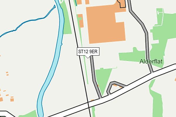 ST12 9ER map - OS OpenMap – Local (Ordnance Survey)